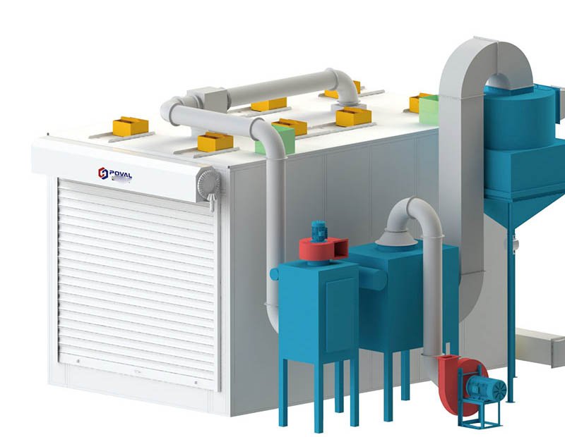 全自動回收噴砂房