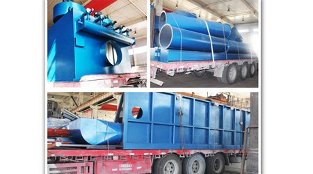 發(fā)往安徽淮南Q37系列大型吊鉤式拋丸清理機第二車發(fā)貨現(xiàn)場